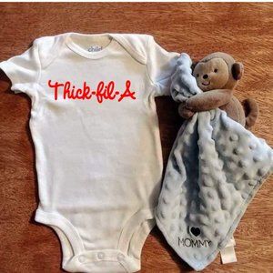 custom baby shirt thick fil a
